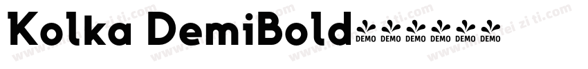 Kolka DemiBold字体转换